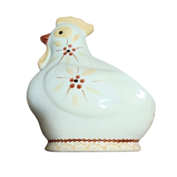 Temptations by Tara Stoneware Hand painted Chicken‎ Dishwasher Safe - Picture 2 of 6